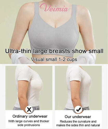 🔥LIMITED TIME OFFER🏆Wire-Free Non-Marking Skin-Friendly Push-Up Bra 🔥(Pack of 3)